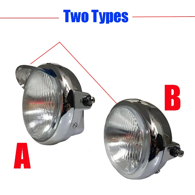 

Decorative Motorcycle Head Light for Honda Sundiro Lifan Dayun Qjmotor Exeited CM125 SDH125 DY150 Customs Motorbike Round Light