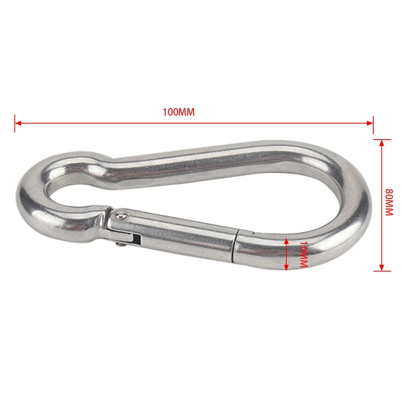 NEW-10X100MM Trailer Spring Rope Safety Buckle,Fastway Zip 4 Foot Breakaway Cable 80-01-2140