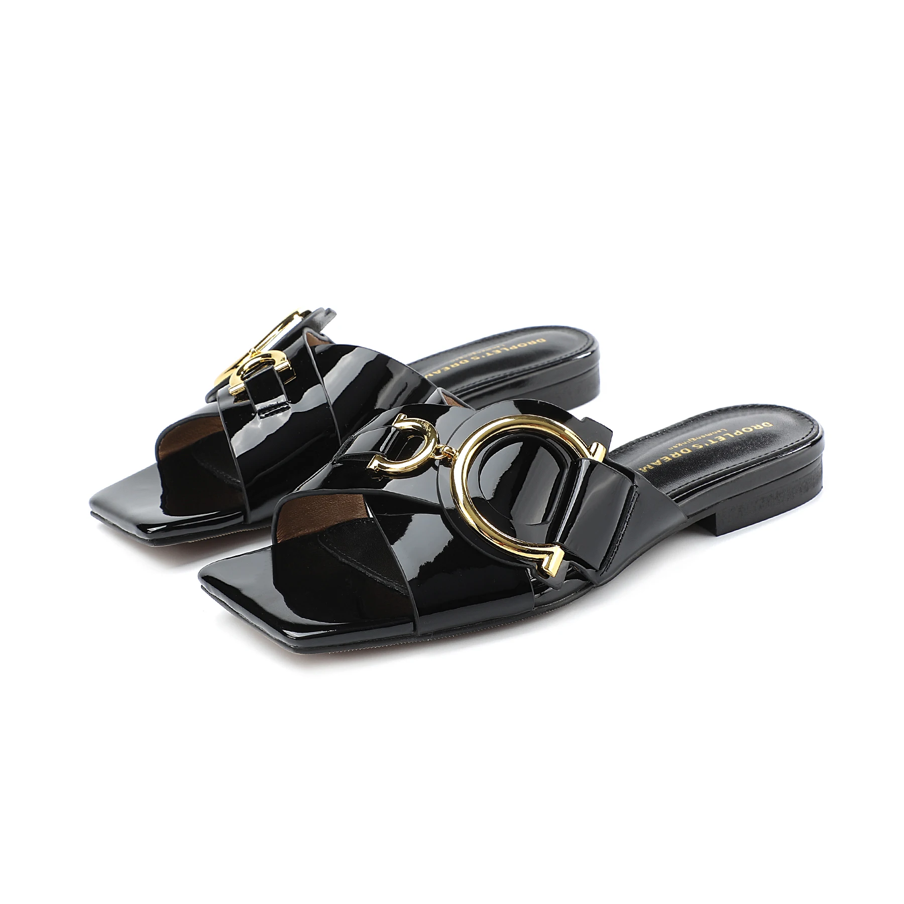 Pantoufles Astronomiques Plates pour Femme, Chaussures d\'Extérieur, de Plage, de ix, de Mariage, à la Mode, Grande Taille 34-44, Été 2023