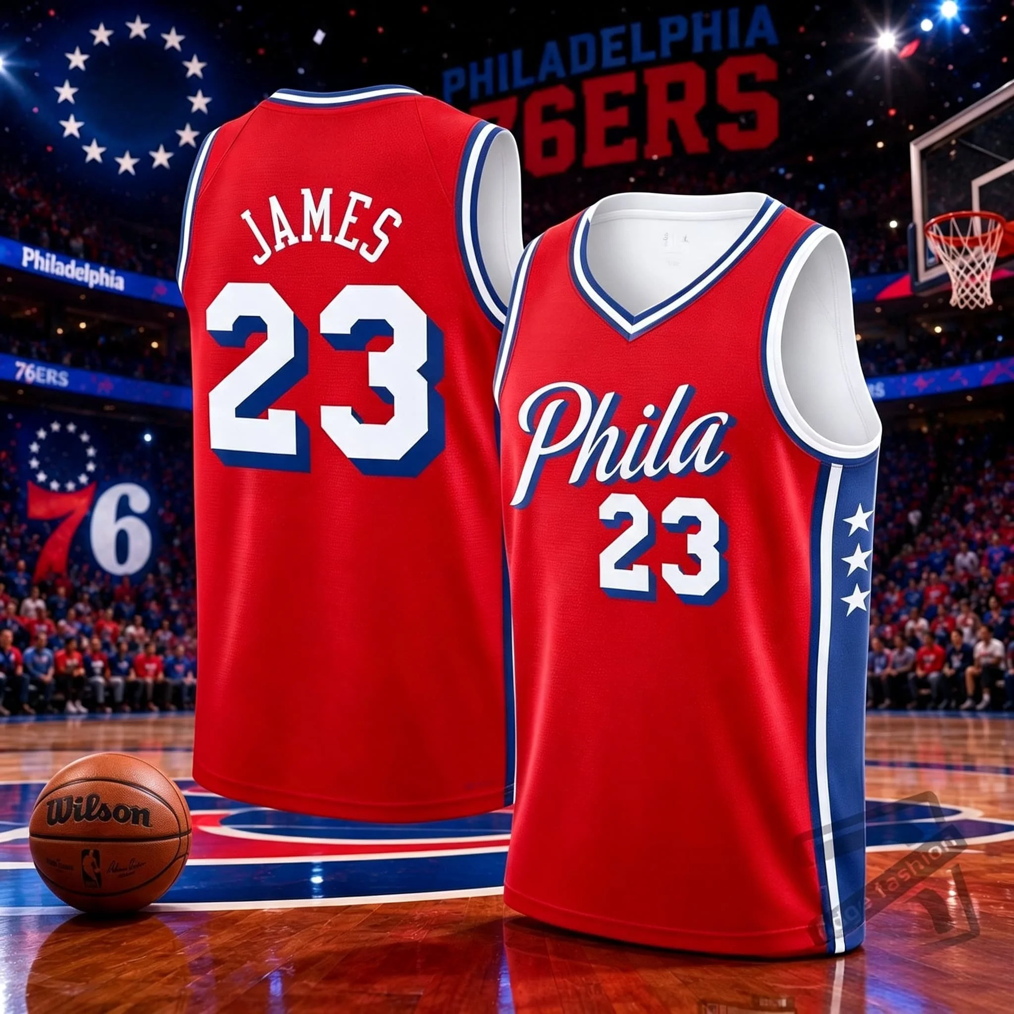 23 Basketball Jersey Philadelphia Sleeveless Tank Top Quick Dry Sport Streetwear Fans Training Vest White Blue Family Matching