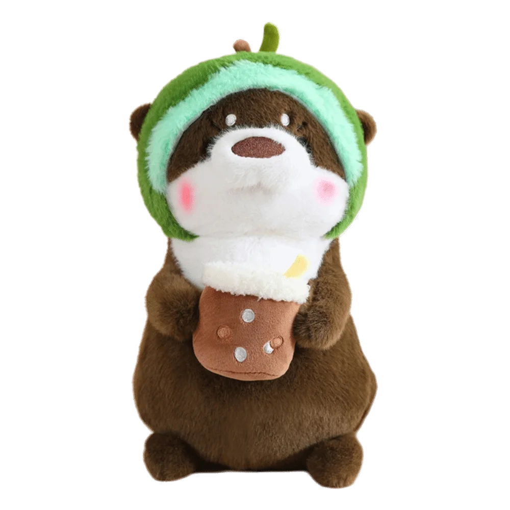 

Soft Material Otter Plush Toy Headgear design 30/40cm Cartoon Animal Toy Lovely Design Transformable Kawaii Otter Toy