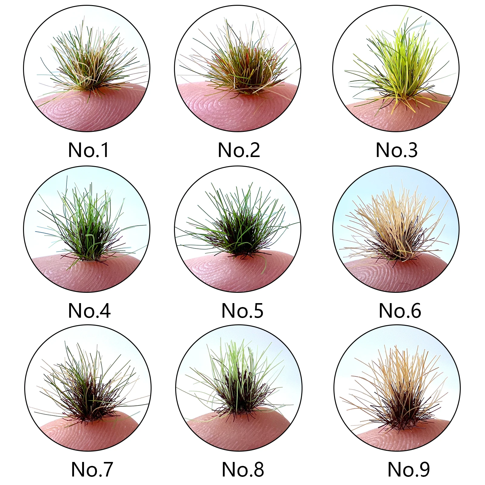 Micro Miniature Grass Cluster Model Sand Scene DIY Material Realistic Grass Tuft Miniature Grass Bushes Plant Cluster Scenery