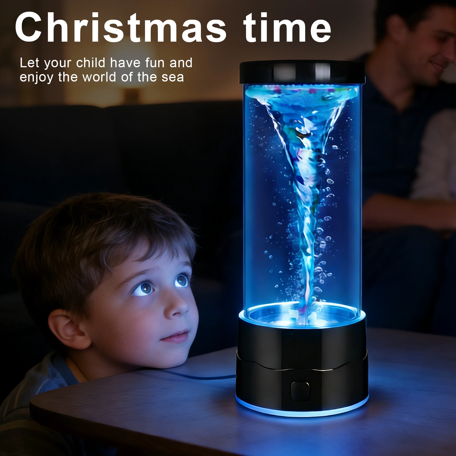 

Colorful LED Tornado Lamp USB Multi-Color Changing Night Light Creative Atmosphere Decor Lamp Gift for Children Adult Birthday