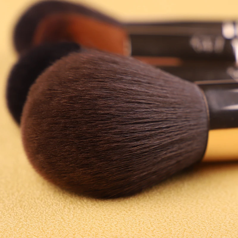 Custom Makeup Brushes Logo Private Label Natural Hair Copper Tube Solid Wood Handle 14Pcs High Queen Series Makeup Brush Set