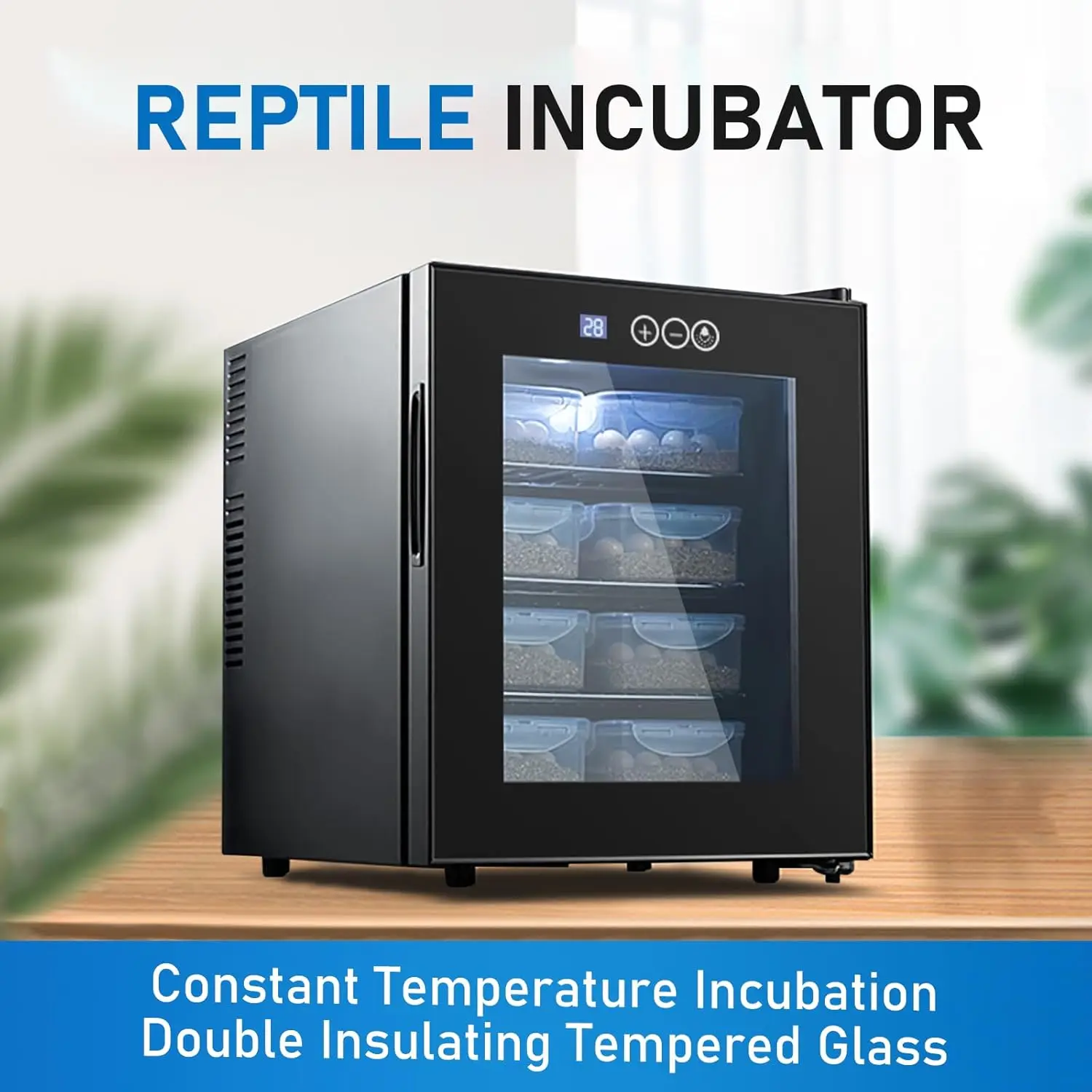 48L/12.7 Gallon Laboratory Egg Incubator Precise Temperature Control for Hatching Chicken Duck Eggs Cooling Heating
