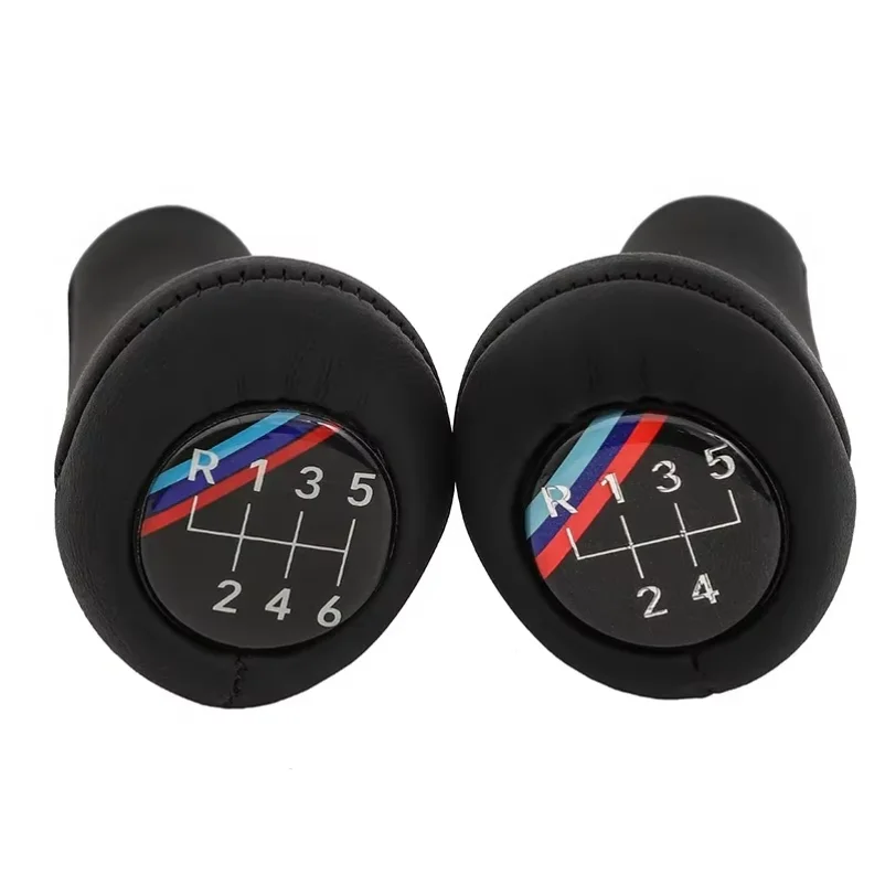 Leather Car Gear Shift Knob Shifter Stick For BMW 1 3 5 6 Series M3 M4 X5 X6 E30 E32 E34 E36 E38 E46 E53 E60 E83 E84 E87 E90 E92