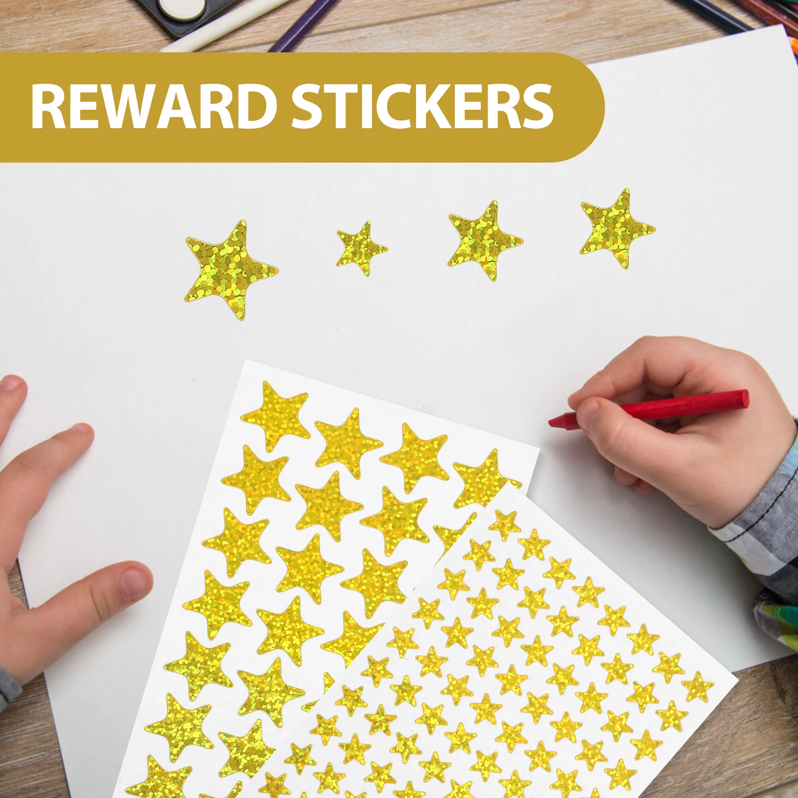 

30 Sheets -Pointed Reward Classroom Decorative For Students School Supplies Kindergarten Stickers Pentagram