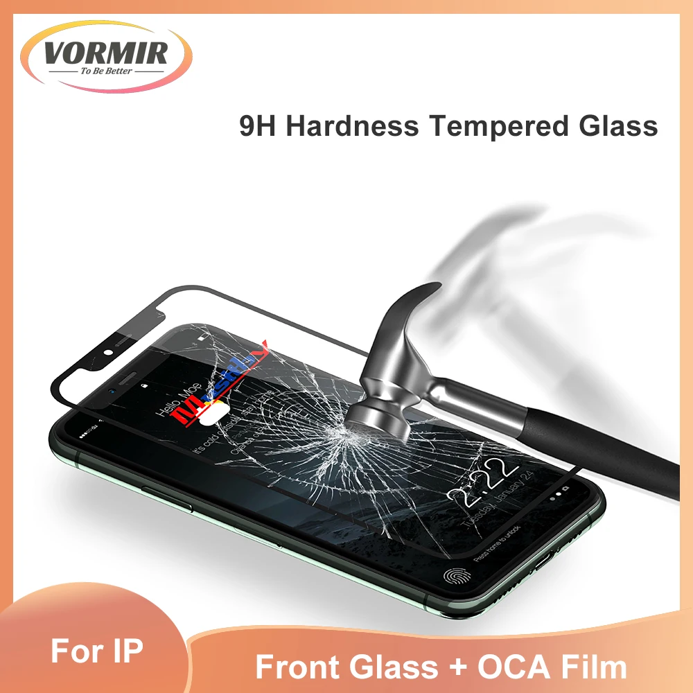 

LCD Screen Front Outer Glass + OCA Film Replacement For iPhone 16 15 14 13 12 11Pro Max Touch Screen Panel Lens Parts Repairing