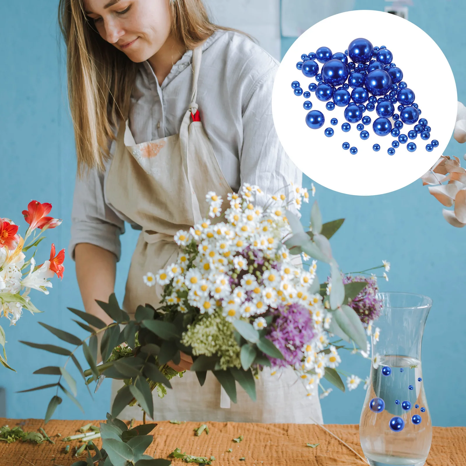 125 قطعة حبات اللؤلؤ الصناعي العائمة زهرية حشو مزهرية ديكور لحفلات الزفاف دش المنزل حفلة اللؤلؤ وهمية للمزهريات #5