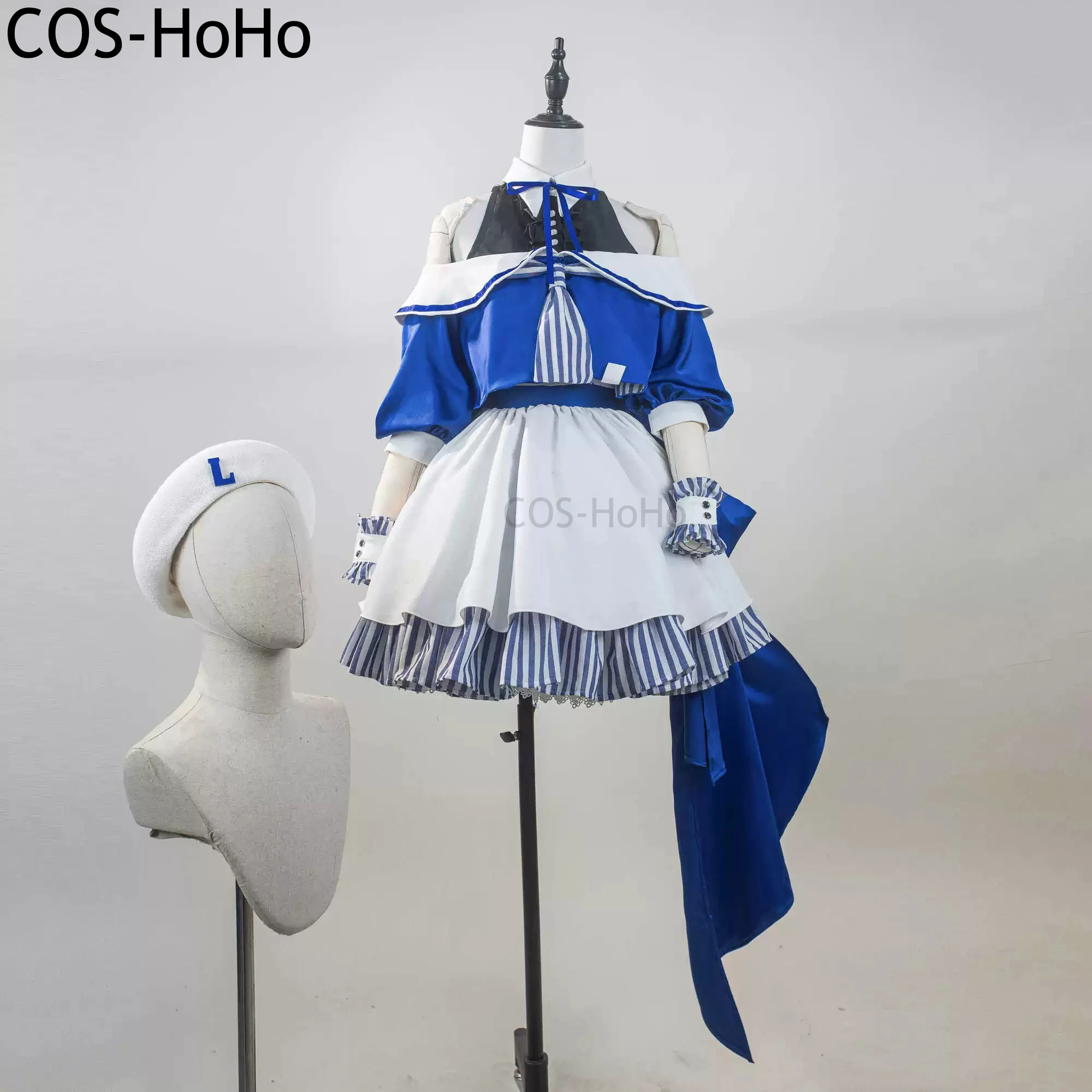 COS-HoHo Arknights Amiya Game Suit Elegant Lovely Dress Cosplay Costume Halloween Carnival Party Role Play Outfit Women S-XXL