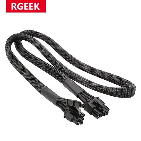 RGEEK 60cm 18AWG PCIE 8PIN To 8PIN (6+2)Pin GPU Power Supply Cable For MSI A850GL ATX3.0 A750GL ATX3.0 A850GL White ATX3.0 Cord