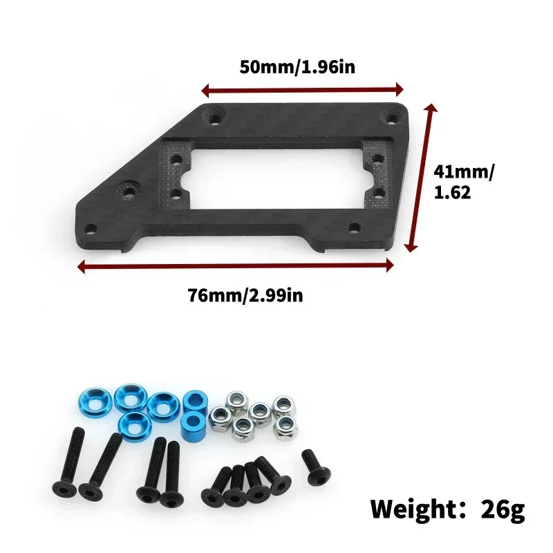 

Carbon Fiber Servo Mount for Axial SCX10 PRO 1/10 RC Crawler Car Upgrade Parts Accessories