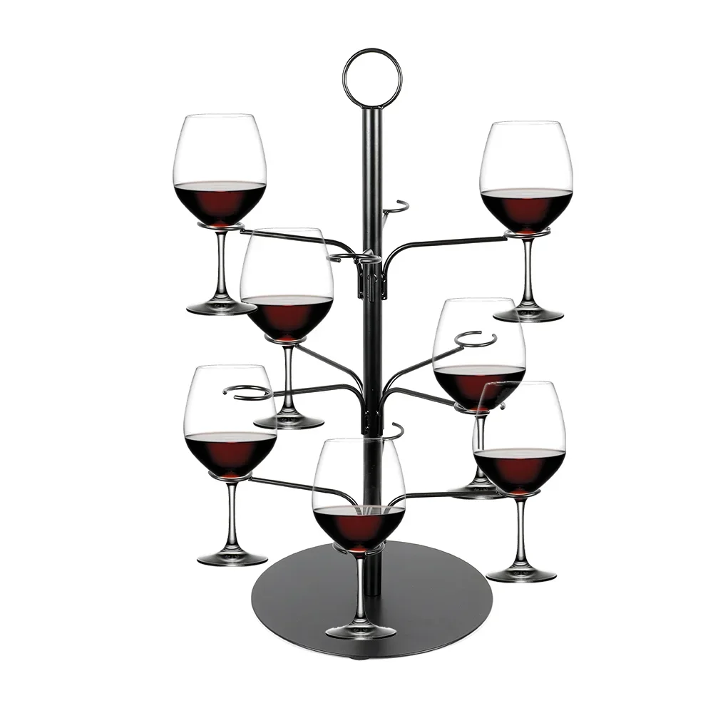 INTELLIGENT 3 Tier Wine Glass Holder Freestanding Tabletop Storage Rack Cocktail Glass Tree Display Stand