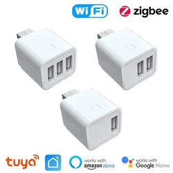 Tuya Smart WiFi/Zigbee Micro 1 2 3 USB Adaptor Switch 5V Mini USB Power Adaptor Smart Life Control Via Alexa Google Yandex alice