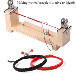 Diy Bracelet Red Rope Solid Wood Braiding Frame Handmade Fixed Tools Braided Rope Artifacts Fixed Plate