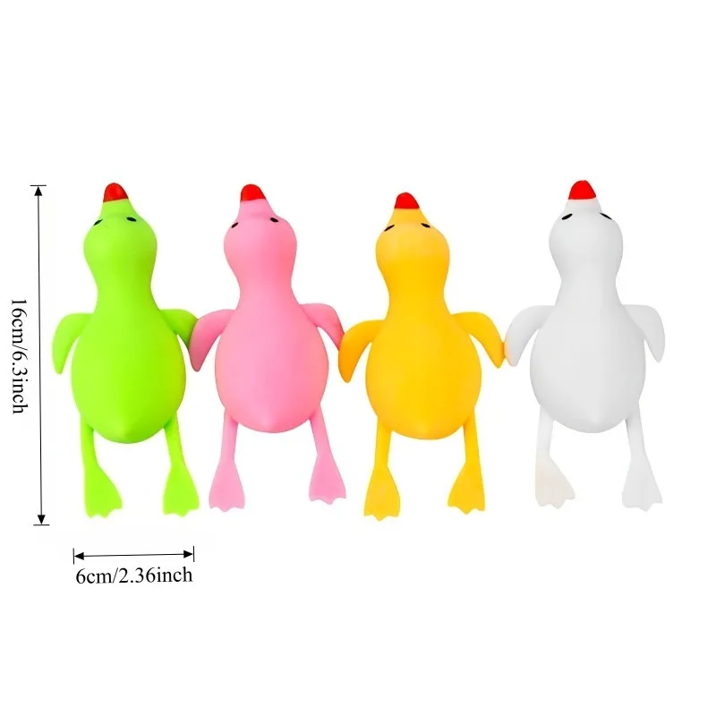 스퀴시 안티스트레스 오리 스퀴즈 장난감 부드럽고 귀여운 동물 스트레스 해소 장난감 어른용 디컴프레션 스트레치 장난감 어린이용 크리스마스 선물