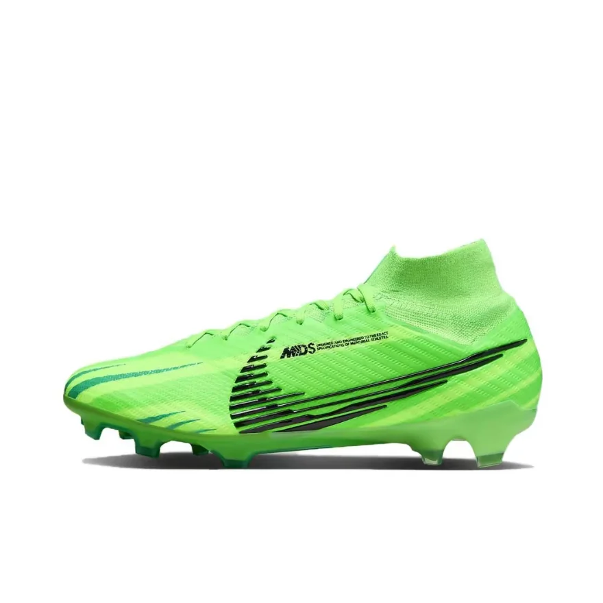 NIKE Mercurial Superfly 9 Elite FG Men's Soccer Cleats Anti-slip and Wear-resistant Natural Grass Green