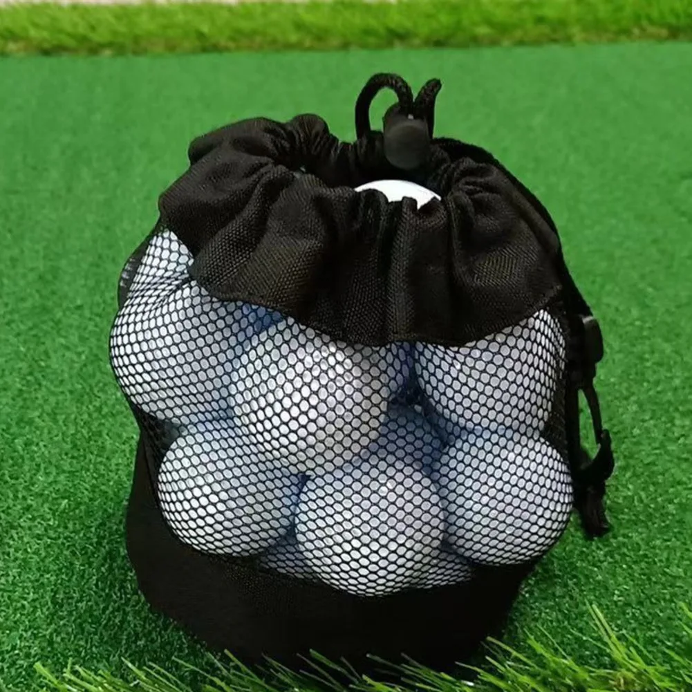 Mesh Golf Ball Pouch for Carrying and Storing Golf Balls Tennis Balls and Similar Sized Sports Accessories Nylon Build