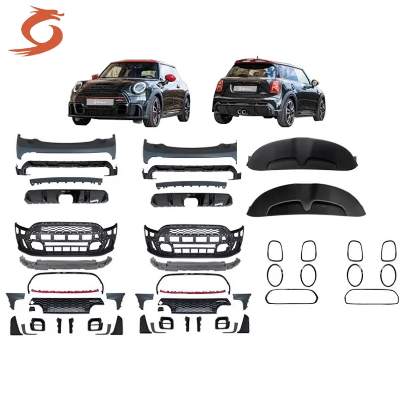 High Quality Body Kit for BMW Mini F56 Upgraded JCW Includes Front and Rear Bumper Assembly with Grille 2016