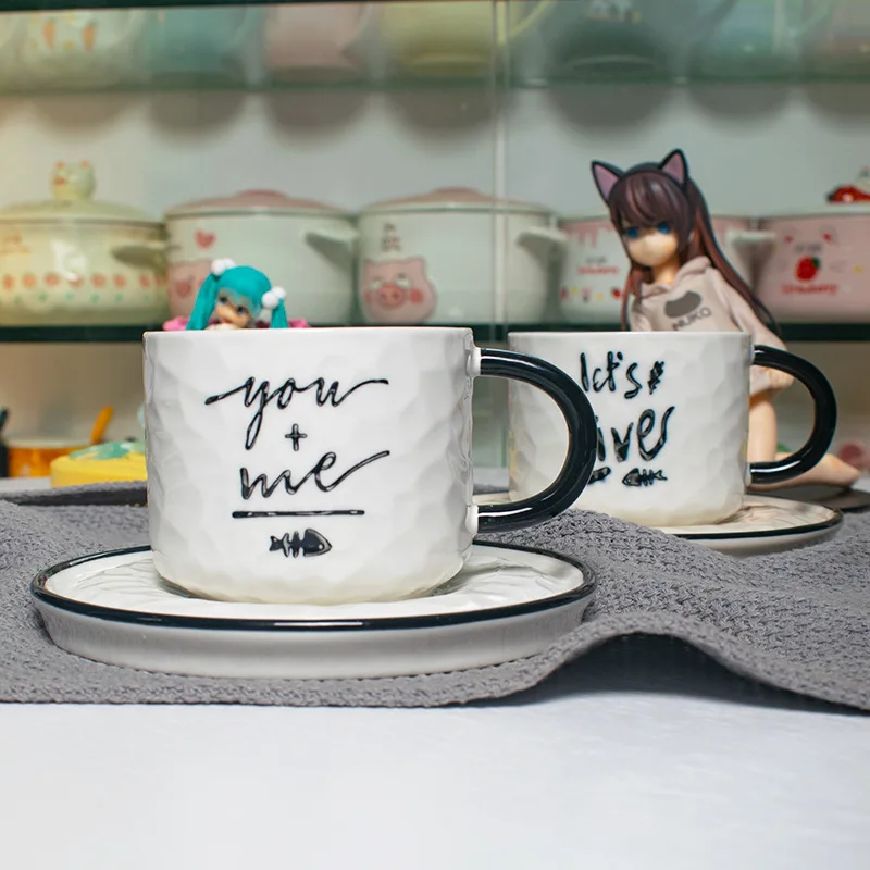 Funny Mug with Cat Inside Cat Figurine Coffee Cup Nordic Mark Office Maiden\'s Heart Literary Artistic Creativity Breakfast Oats