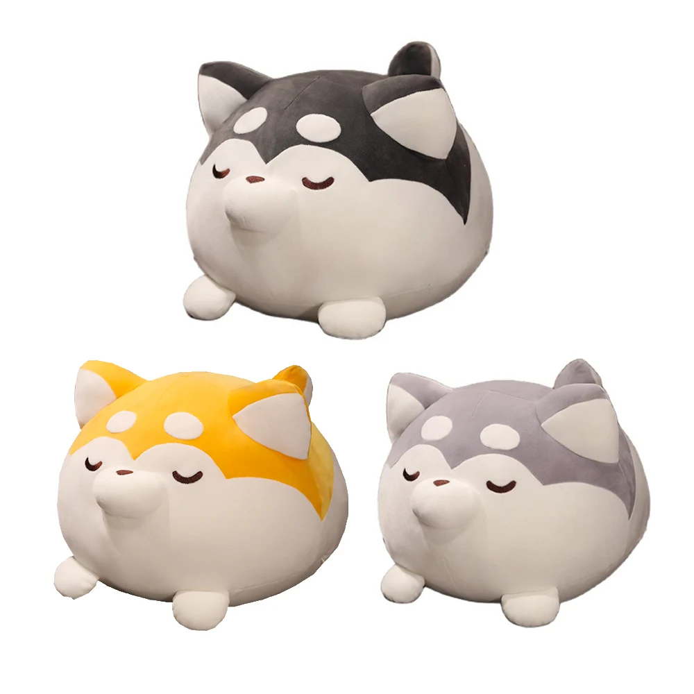 

Плюшевая игрушка хаски, 30-70 см, мягкая игрушка-животное, толстая собака, мягкая кукла, подушка, детские игрушки, подарок на день рождения и Рождество