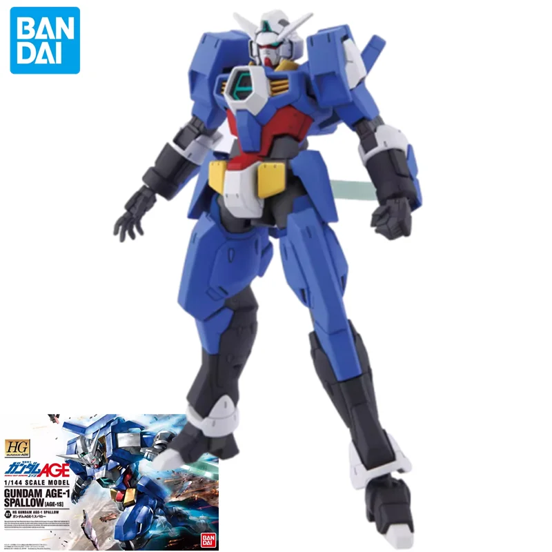 Bandai ชุดสูทมือถือ Gundam HG โมเดลที่ประกอบได้อายุ-1 Spallow Mecha หุ่นยนต์เคลื่อนย้ายได้ของเล่นของขวัญวันเกิดสุดเจ๋งสำหรับเด็กผู้ชาย