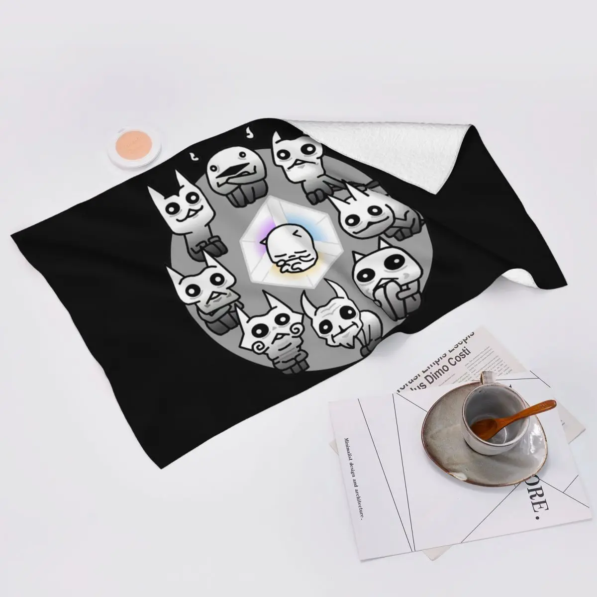 Custom Battle Cats Nekoluga Mural Soft Face Towel Quick Dry Pool Bath Cotton Towels Absorbent