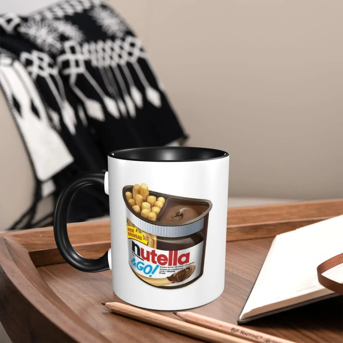 Taza Mini de Nutella, Tazas de Café de Cerámica Divertidas, Tazas de Té, Taza para Leche, Regalos para Amigos