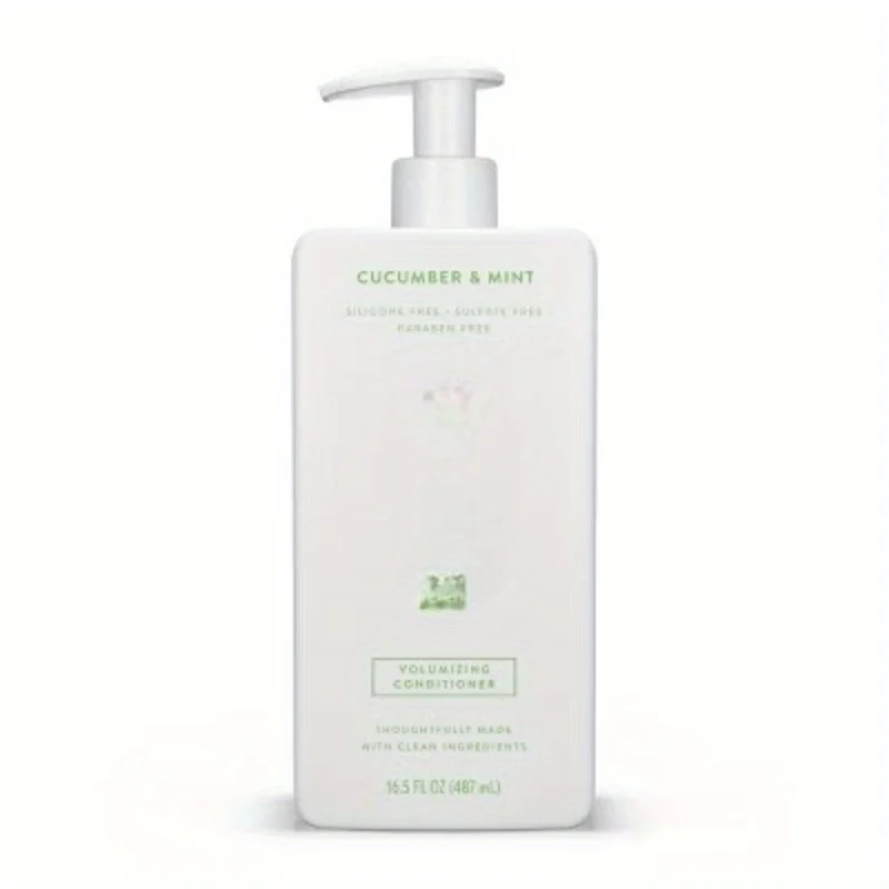 

Cucumber Mint Natural Volumizing Conditioner, Clean, Free of Sulfates, Parabens and Silicones - 16.5 fl oz