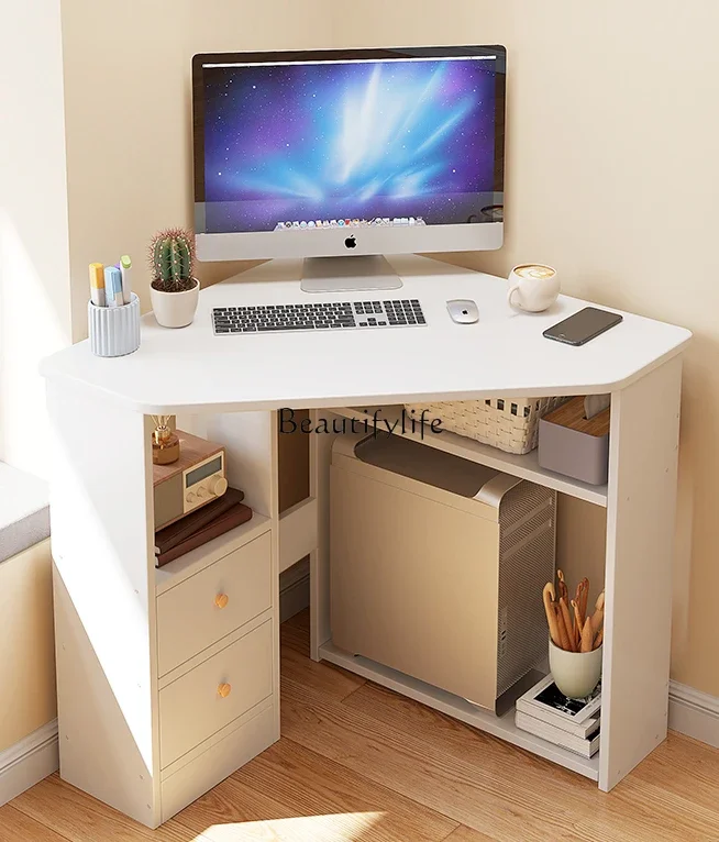 

Small Corner Computer Desk Desktop Home Office Student Writing Table
