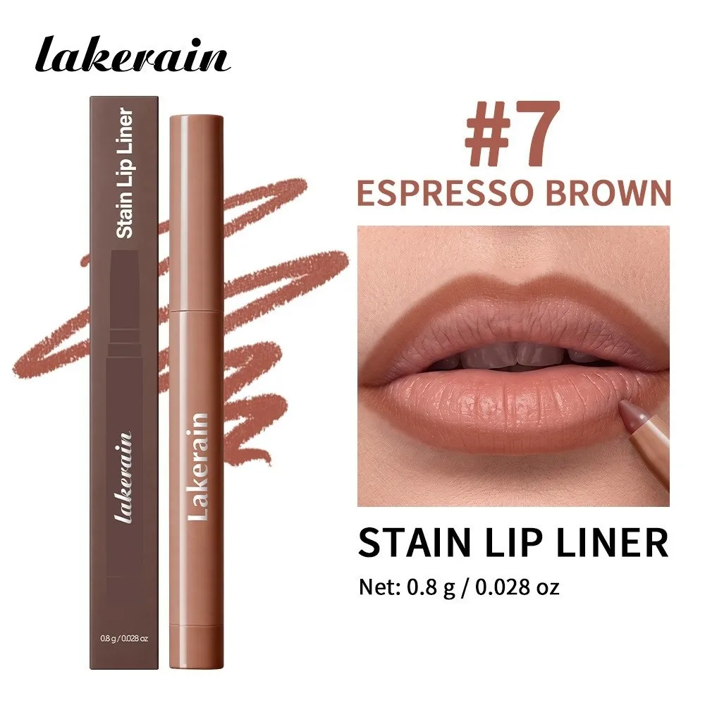New Waterproof Lip Liner Pencil Creamy Long Lasting Lip Stain Pen Non-stick Cup Smudge-Proof Matte Lip Liner Cosmetic