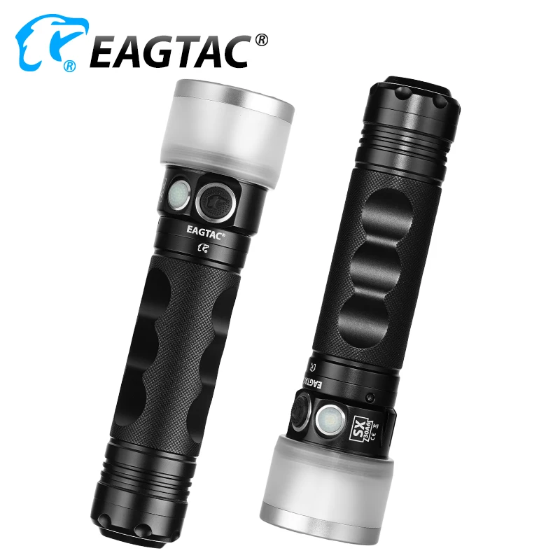 EAGTAC SX30A6D بقعة الناشر مصباح ليد جيب 2445 لومينز 6 AA بطارية 200 ساعة وقت التشغيل المزدوج التبديل براءة اختراع التصميم