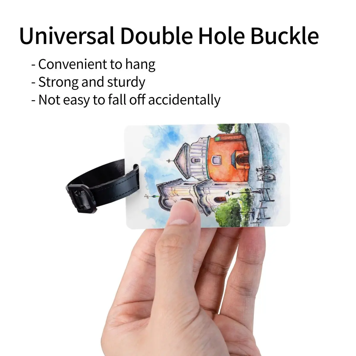 Church Of Sacred Heart Of Jesus In Poznan, Польша Багажная бирка для чемоданов Конфиденциальная обложка ID Label