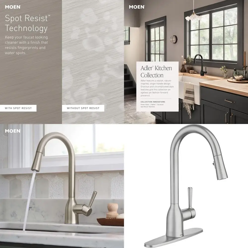 

Кухонный смеситель с одной ручкой, высоким изливом и функцией Power Clean, 87233