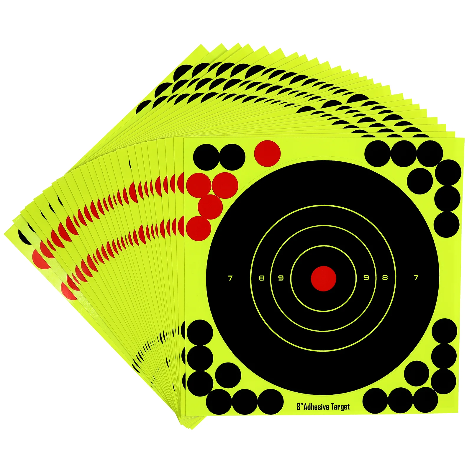 25 stuks schietdoelen sportstickers splatterpapier papieren cirkel voor spel zelfklevend