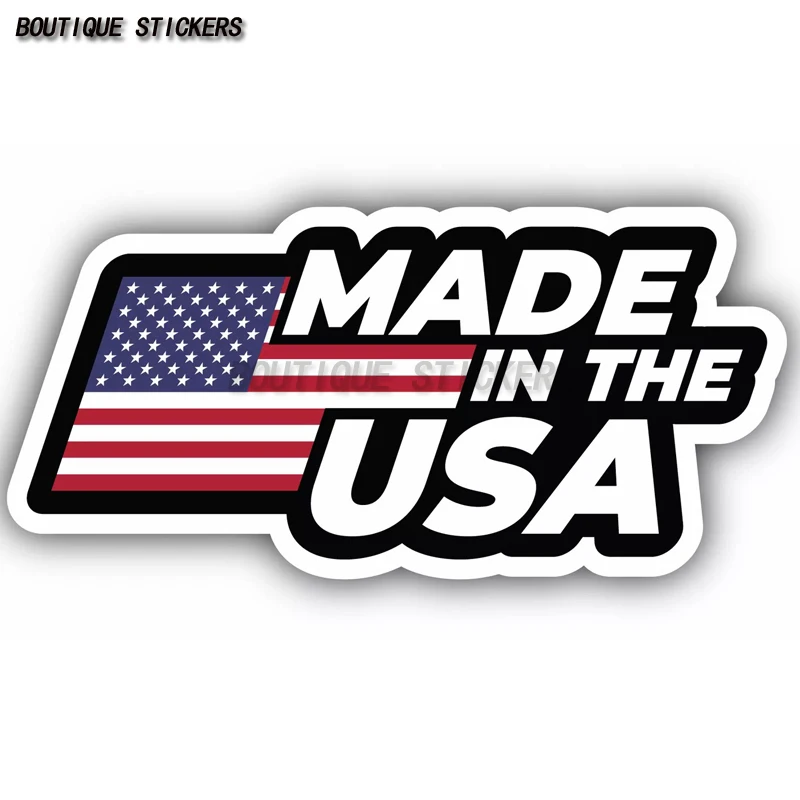 صنع في الولايات المتحدة الأمريكية أمريكا العلم شارة الفينيل ملصق مائي