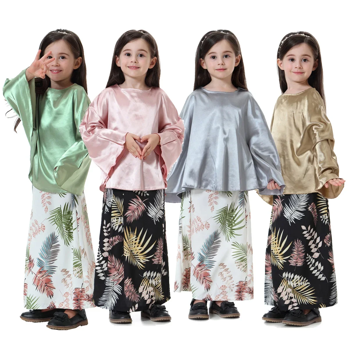 Abaya Marroquina para Meninas Muçulmanas com Bordado e Zíper, Vestido Maxi de Manga Longa, Kaftan Árabe, Roupas Islâmicas para Festa e Oração