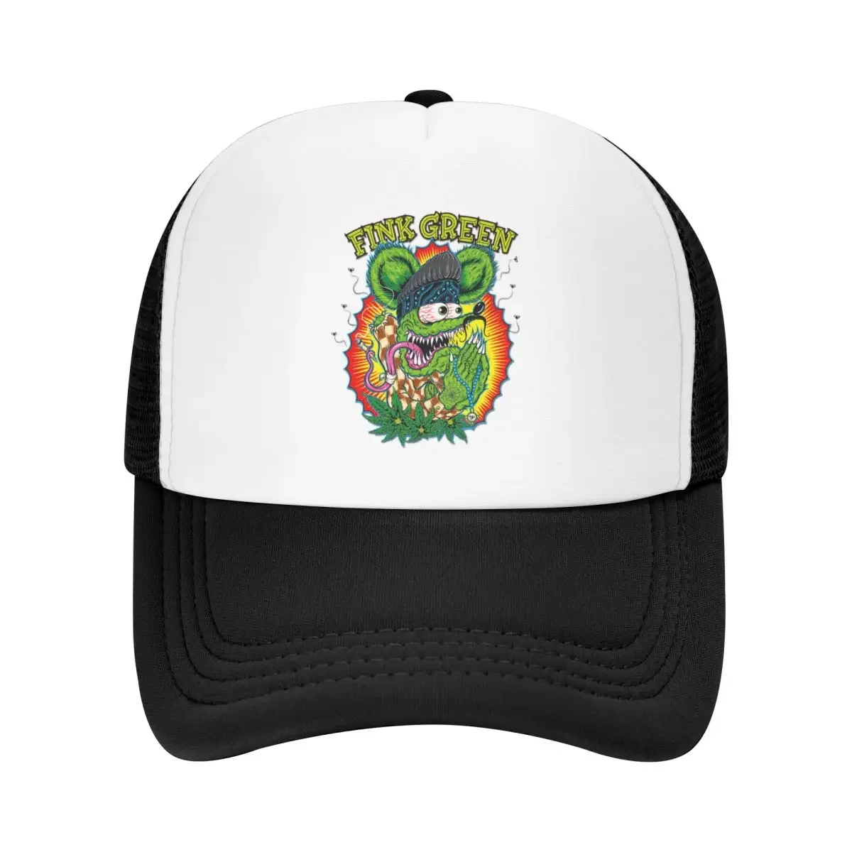 Personnalisé Punk unisexe Anime dessin animé Rat Fink camionneur chapeau adulte réglable casquette de Baseball hommes femmes sport papa chapeau