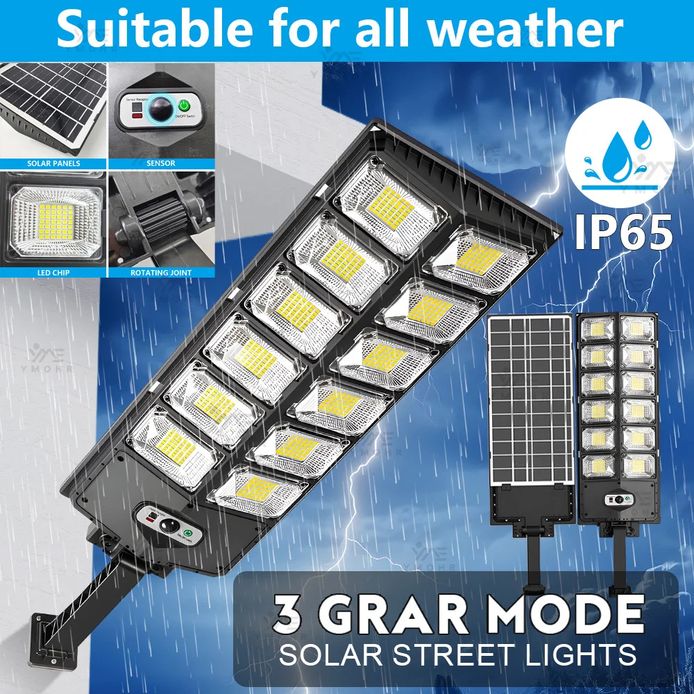 Upgrade Big Wall Lamp Solar Plate Sensor Light Led 6500K Color Temperature Outdoor Solar Lights Waterproof Garden Outdoor Decor image 3