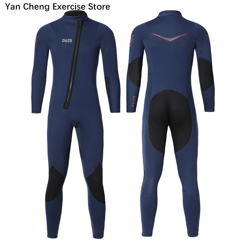 3mm Men's Wetsuit Thicken Long Sleeve Diving Clothing Sub Fishing Neoprene Surf Snorkeling Swimwear Sailing Suit Beach Equipment