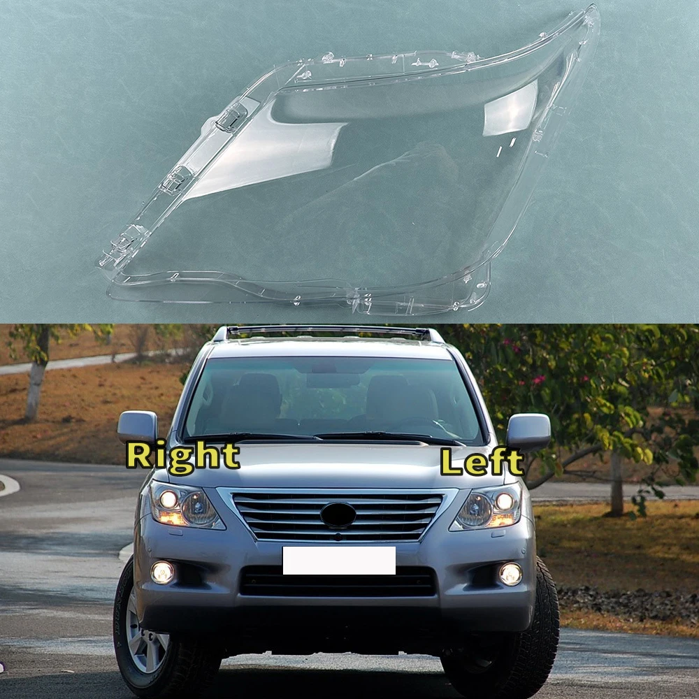 

For Lexus LX570 2007 2008 2009 2010 2011 Auto Front Headlight Cover Lens Transparent Headlamps Lampshade Lamp Shell Masks