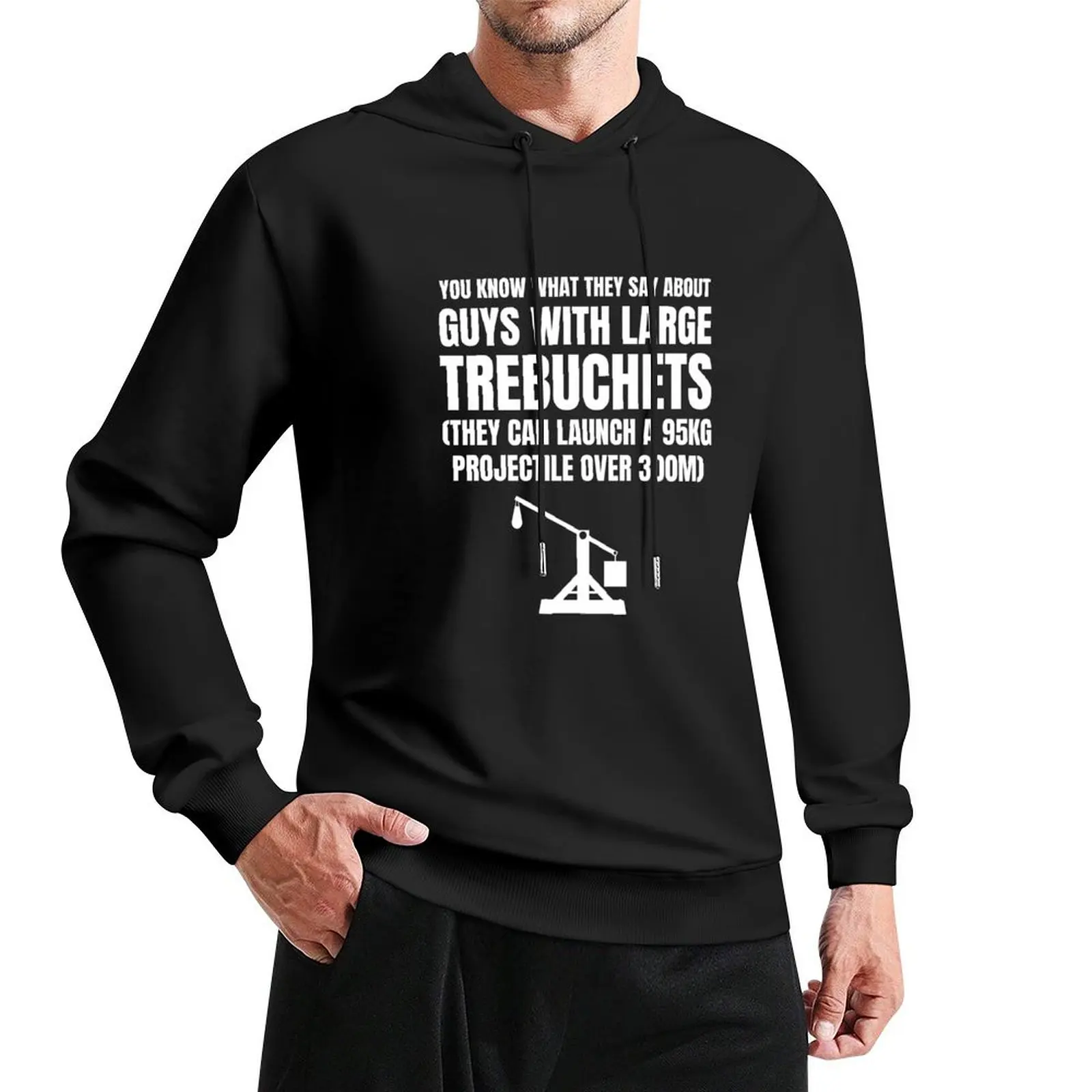 

Trebuchet meme Pullover Hoodie men's sweat-shirt streetwear men korean autumn clothes hoodie men