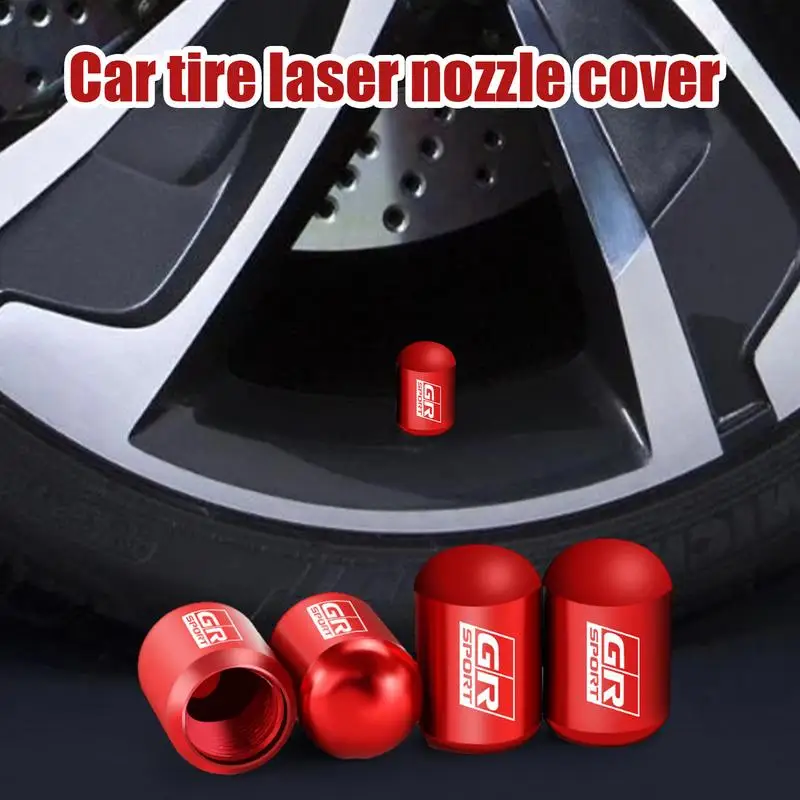 4Pcs Car Tire Valve Stems Cap Knurling Style Tire Valve Cap Aluminum Tire Wheel Stem Air Valve Cap car Universal accessories