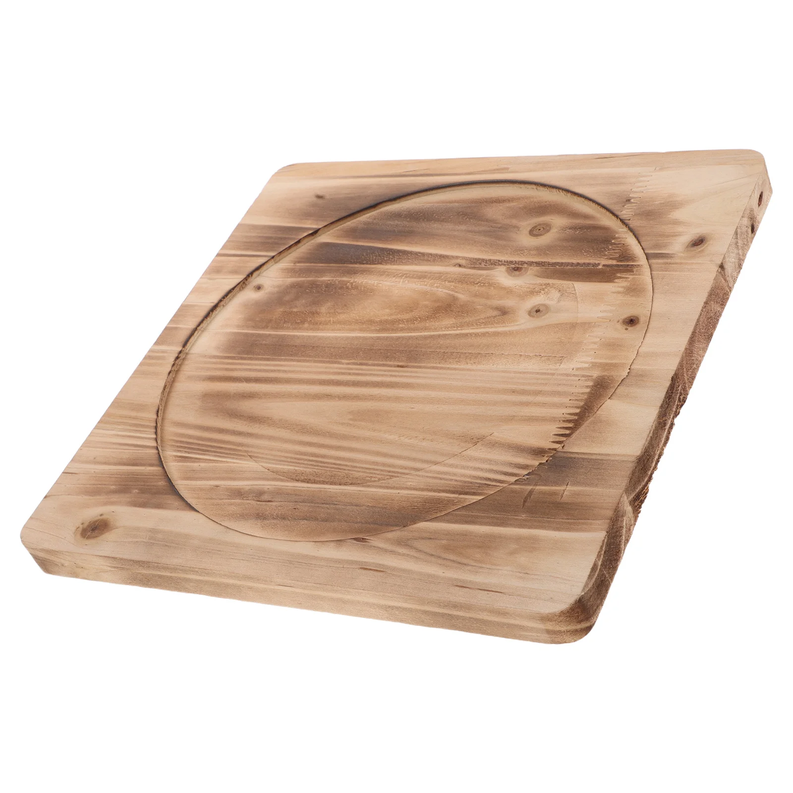 

9X9" Wooden Trivet Pad Heat Resistant Non-Slip For Hot Pots Bowls Teapots Charcoal Stove Kitchen Dining Table Mat