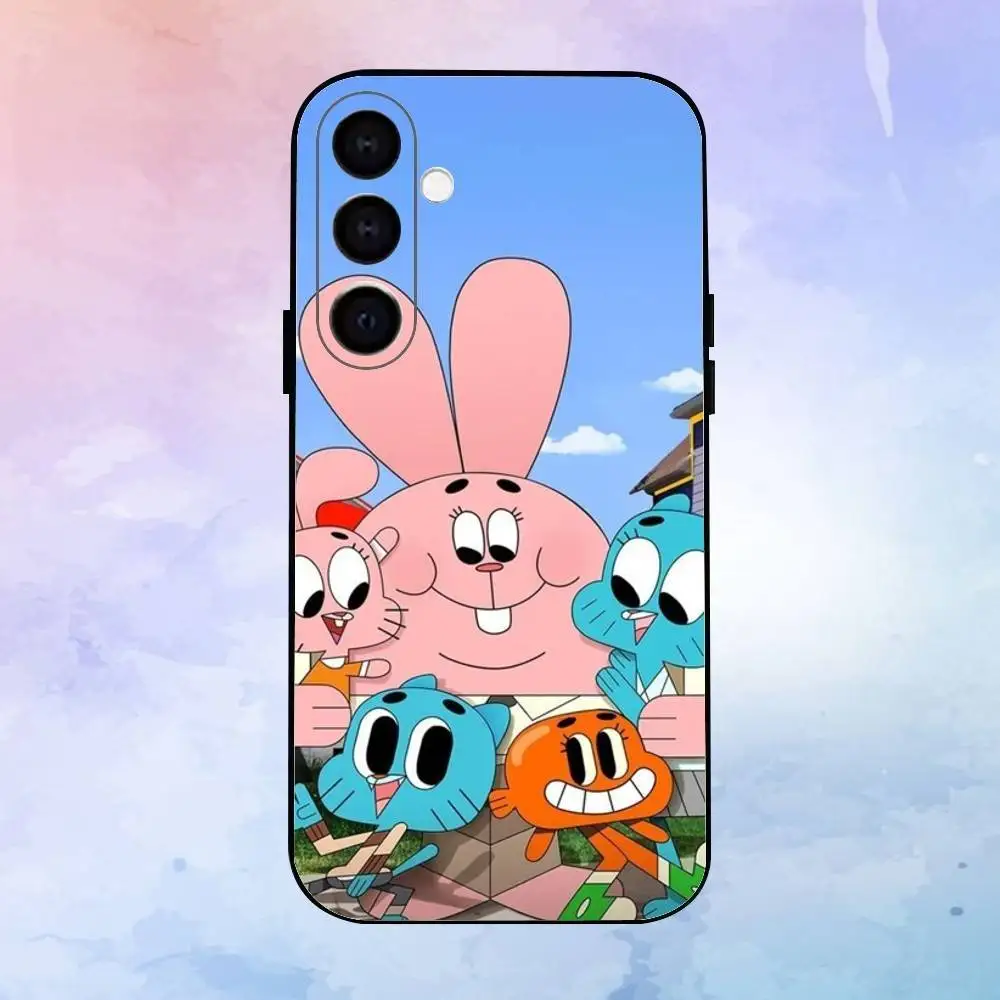 حافظة هاتف G-UMBALL مذهلة لهاتف سامسونج جالاكسي A73، A72، A71، A70، A53، A52، A51، أخرى غلاف أسود ناعم #3