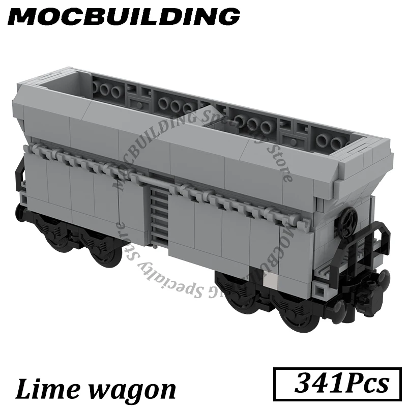 

Wagon Train Vehicle Model Railway Accessories MOC Building Block DIY Brick Display Construction Toy Gift Christmas Present