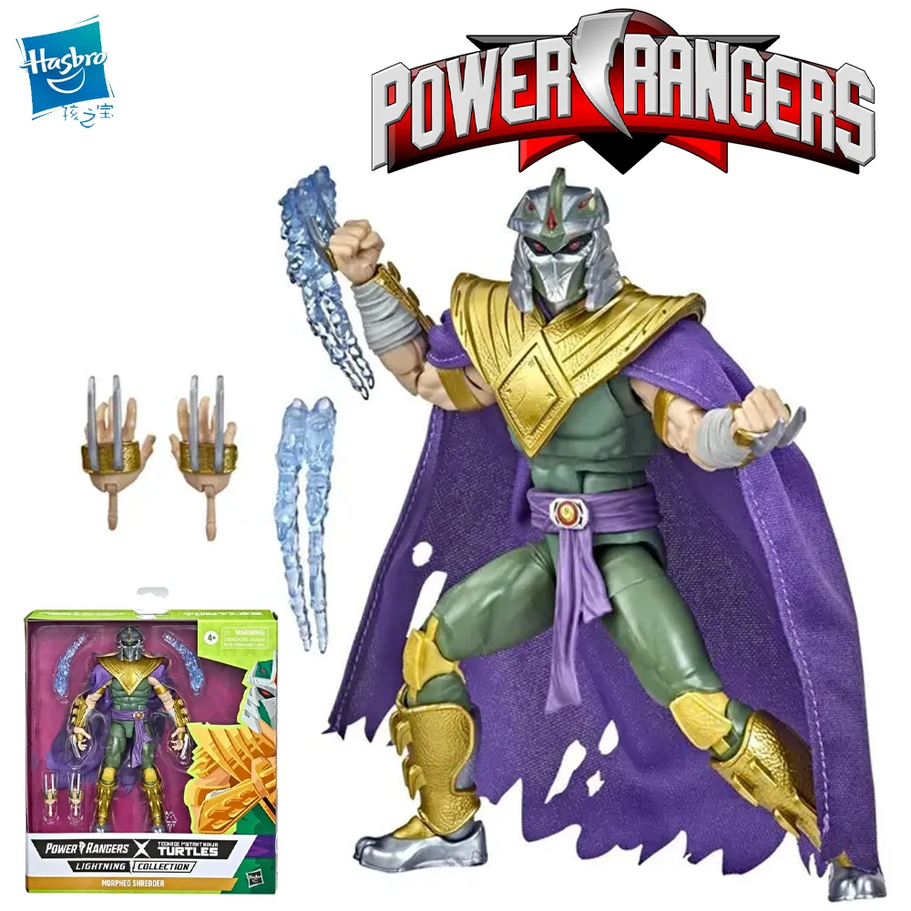 

Hasbro Power Rangers X Teenage Mutant Ninja Turtles Lightning Collection Morphed Shredder Green Ranger Children's Toy Gift