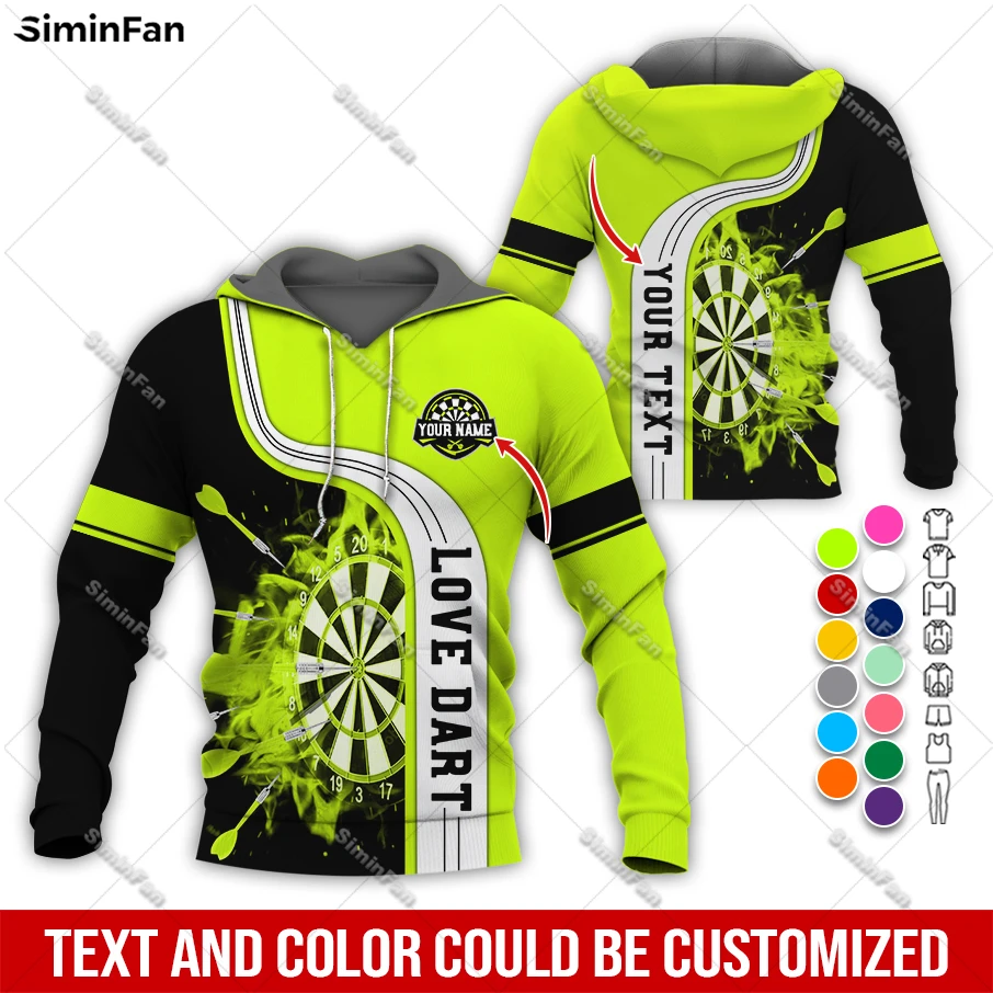 Custom Name Love Dart Colorful Mens Hoodie 3D Print Male Pullover Coat Hood Jacket Unisex Long Sleeve Shirt Outwear Female Top-9