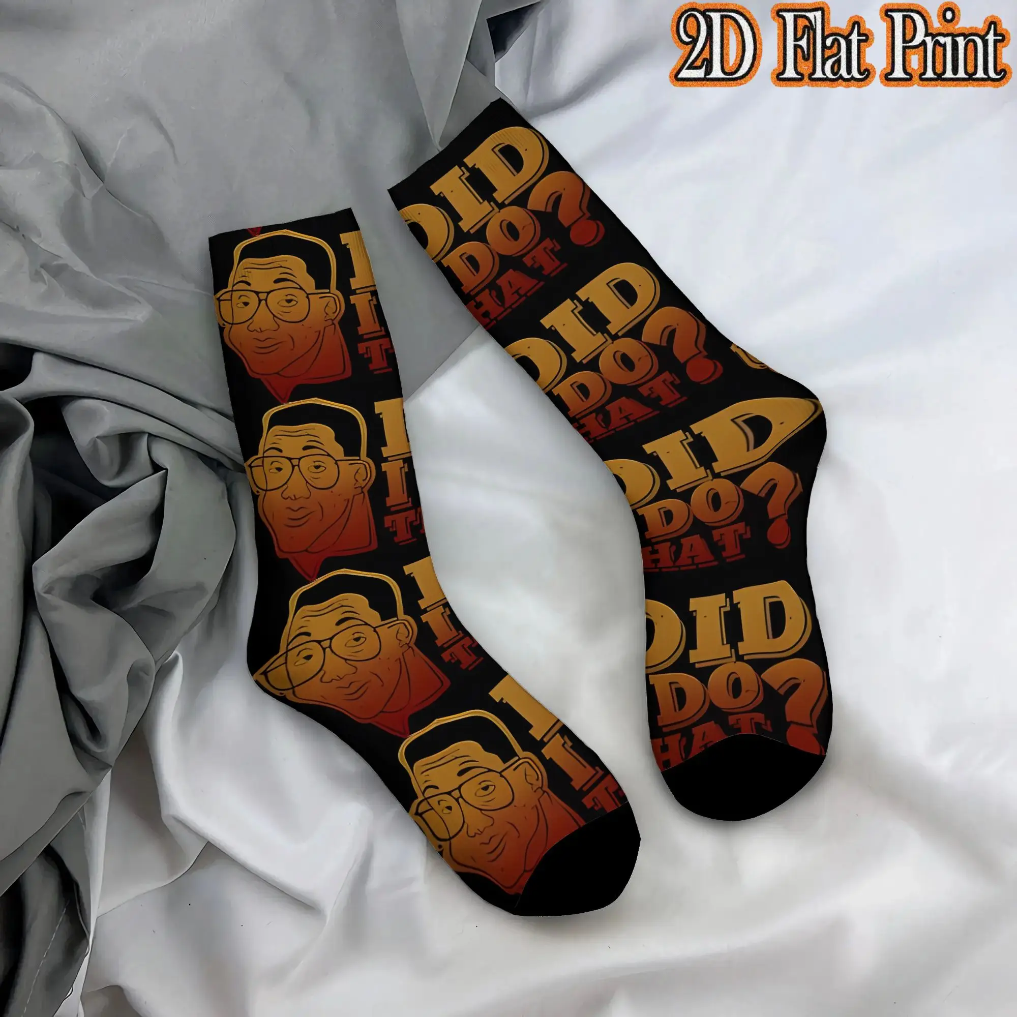 Did I Do That Harajuku Men's Family Matter Mid Tube Socks Unisex Breathable Crew Sock Cycling socks