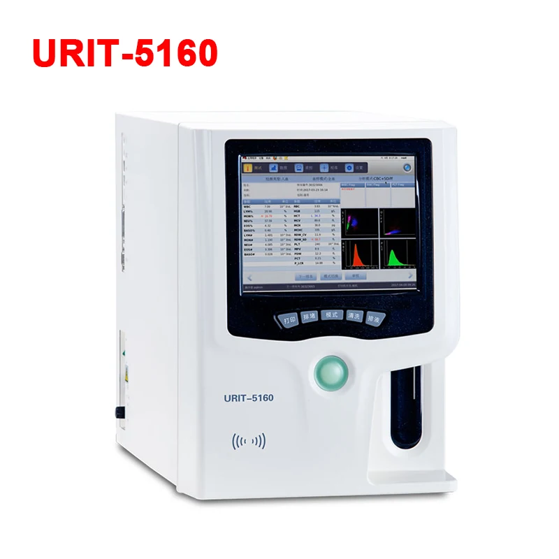 5 Part Diff URIT Hematology Analyzer urit 5160 Automated hematology analyzer for